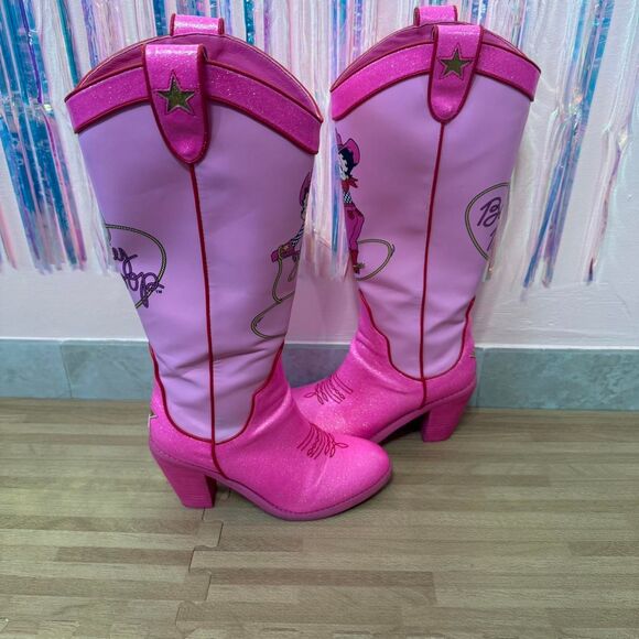 Dolls-kill Women's Pink and Red Boots - Picture 3 of 8